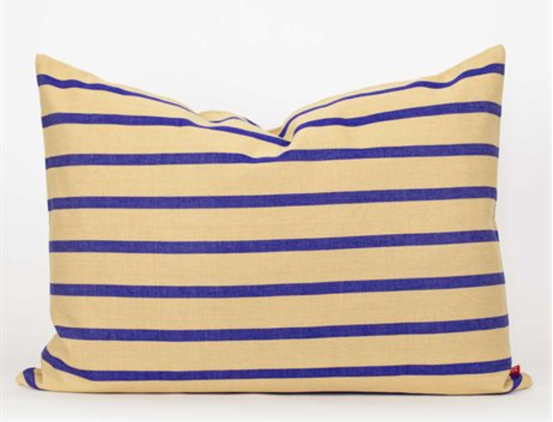 Afroart Beige/Blue JUANA Cushion 50x70cm