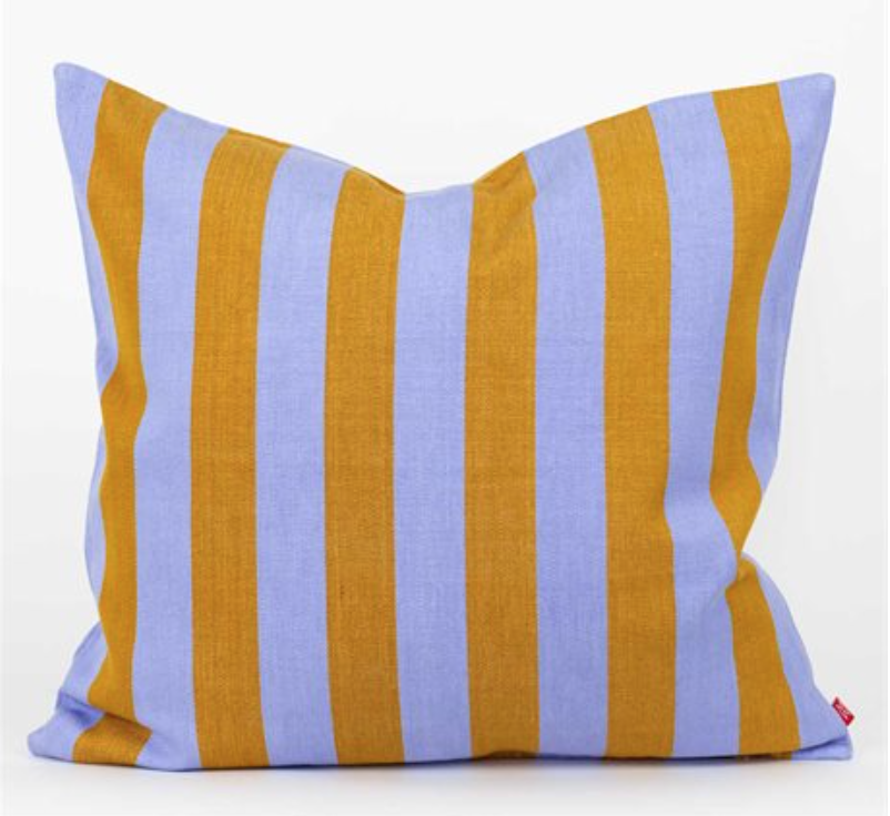 Afroart Light Violet/Mustard EMANUELA Cushion 50x50