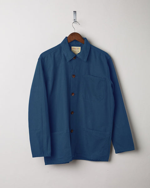 USKEES Men's Organic Buttoned Overshirt - Peacock