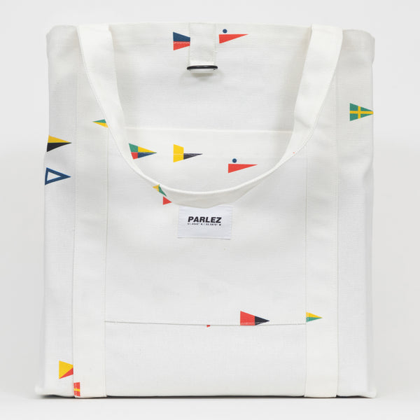 Parlez Topaz Shopping Tote Bag in White