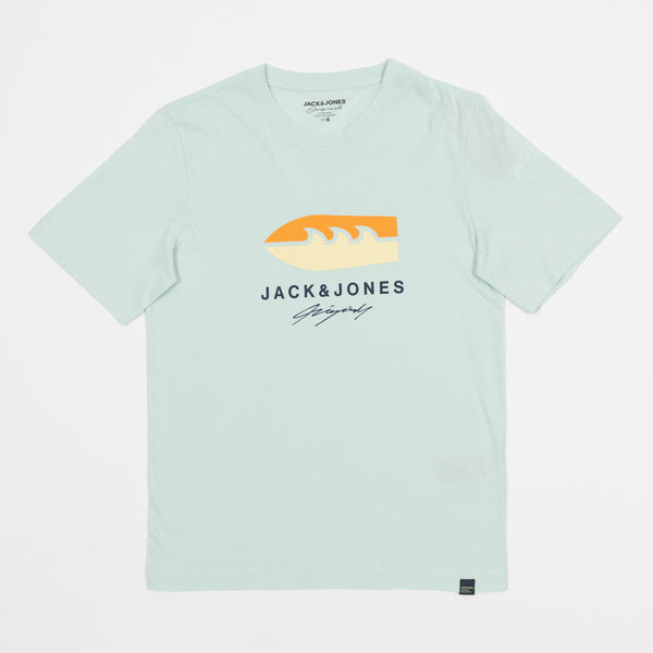 Jack & Jones Statement Logo T-Shirt in Pale Blue
