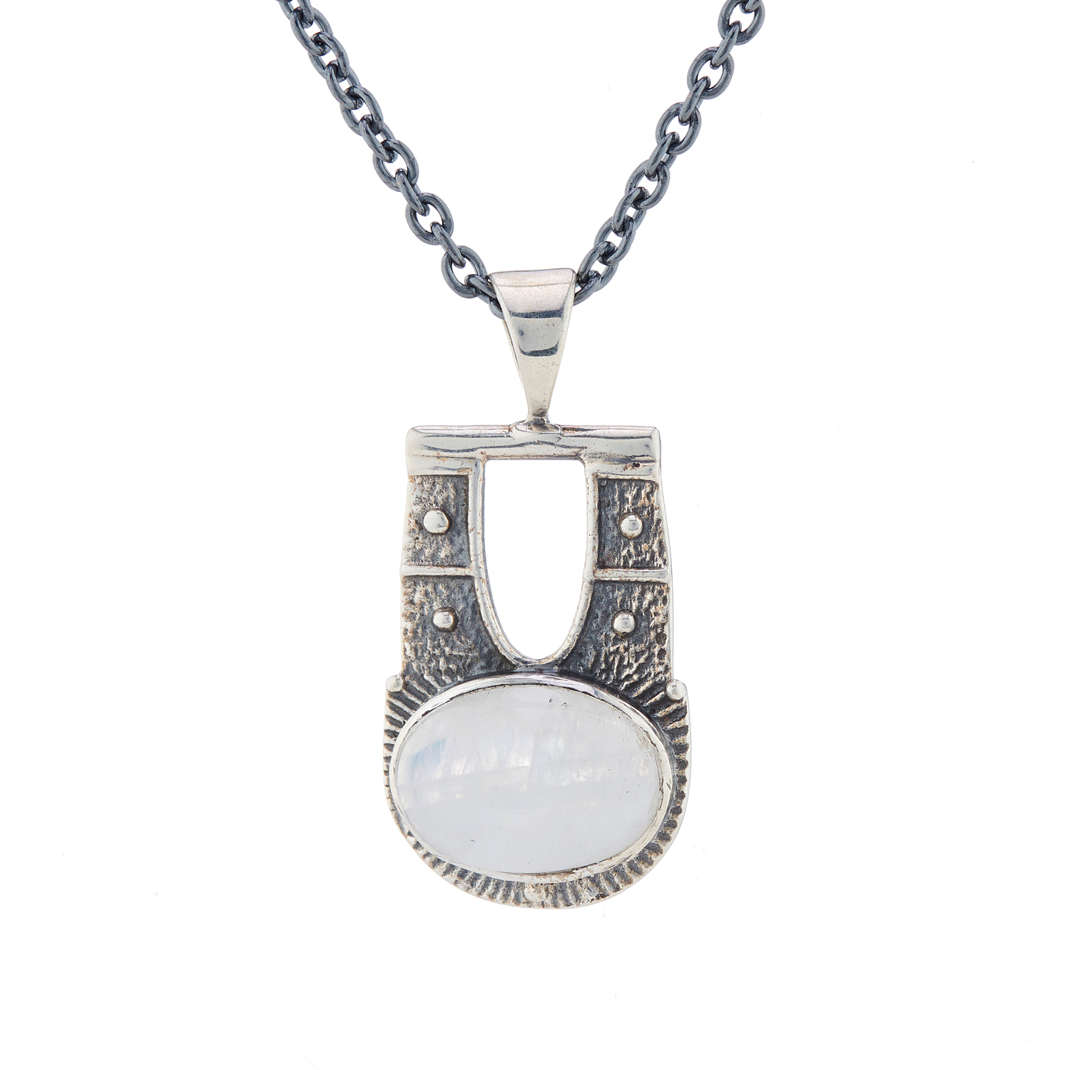 CollardManson Luna Necklace in Silver