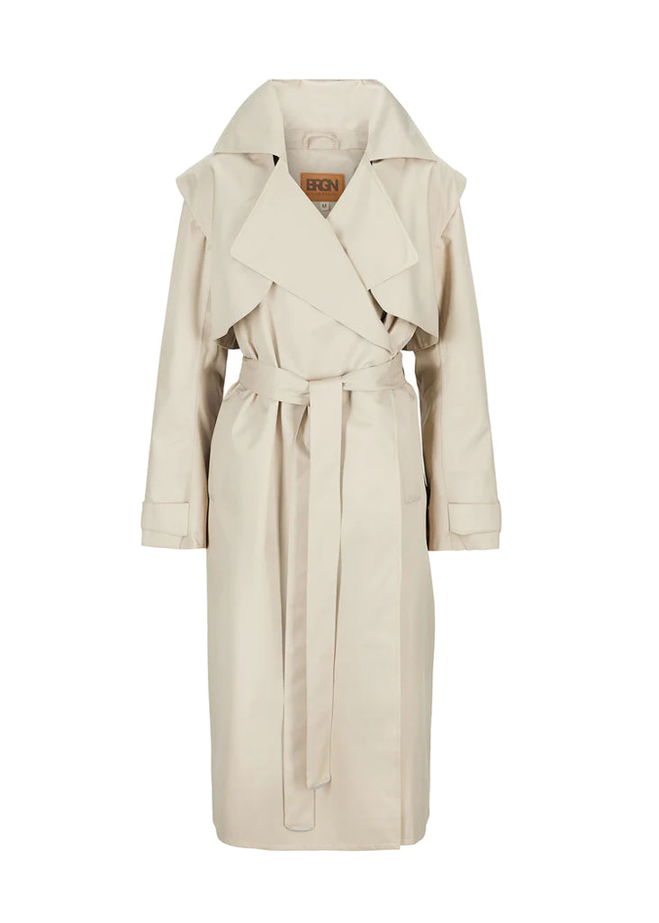 BRGN Regndråpe Trench Coat 135 Sand