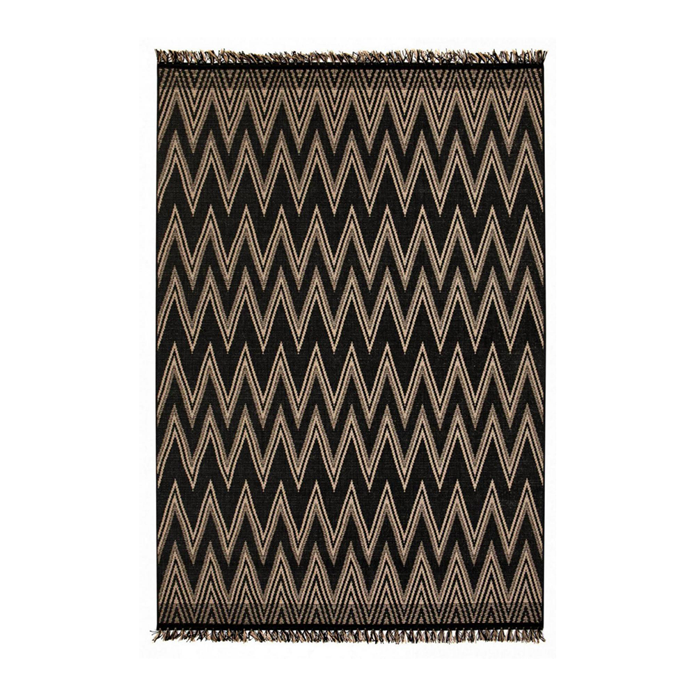 Terra Nomade 160 x 230cm Black and Natural Indoor Outdoor Carpet