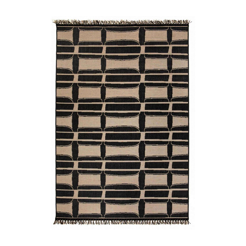 Terra Nomade 120 x 170cm Beige and Black Patterned Carpet