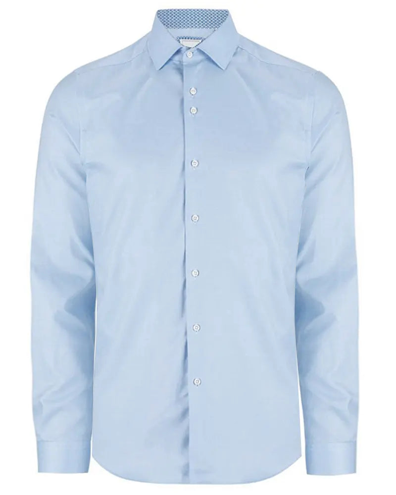 Marnelli Sartoria Cotton Twill Shirt - Blue
