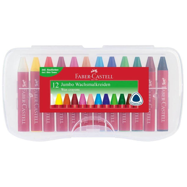 Faber Castell  Box Of 12 Jumbo Wax Crayons