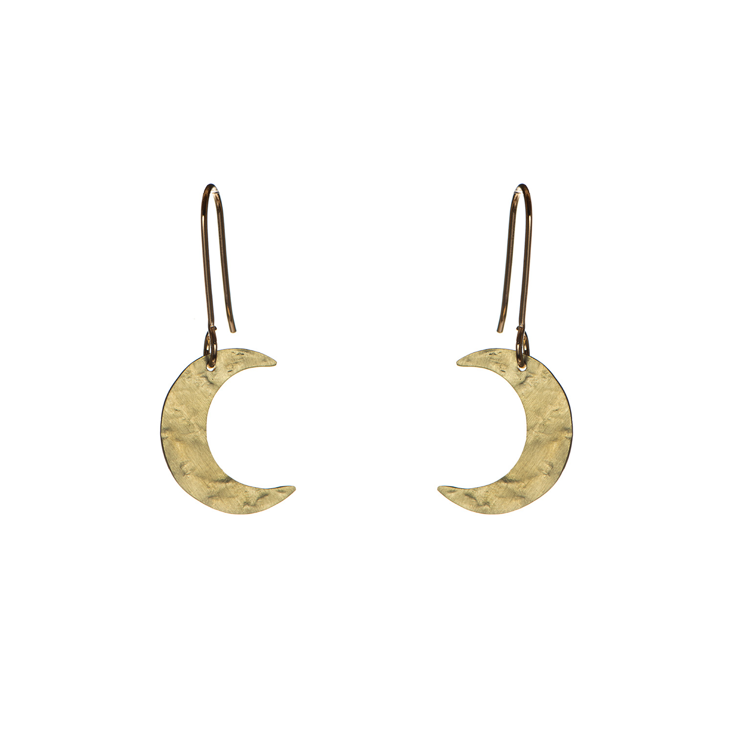 Just Trade  Luna Small Moon Earrings