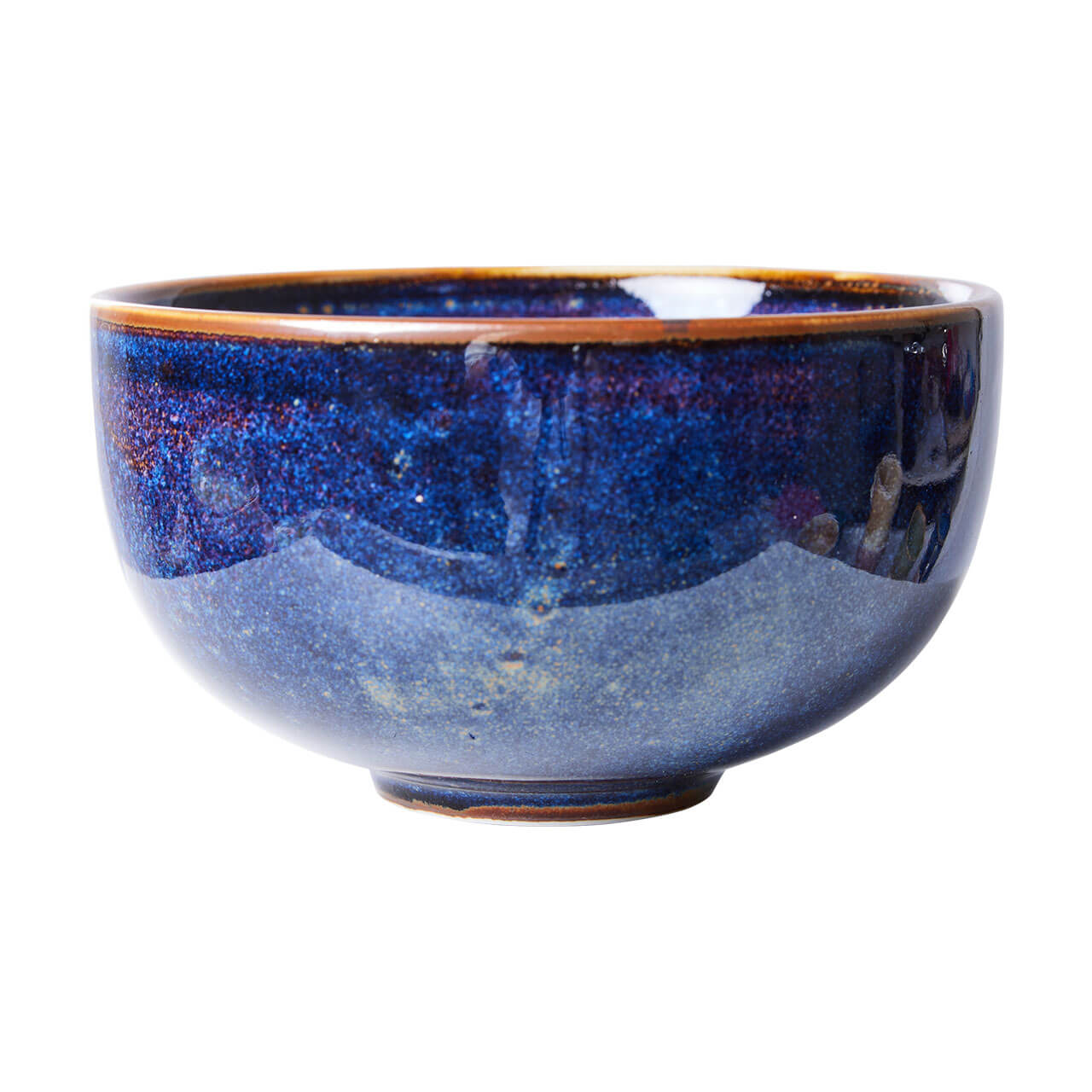 HK Living Set of 4, Collection Chef ceramics: Bowl, rustic blue 