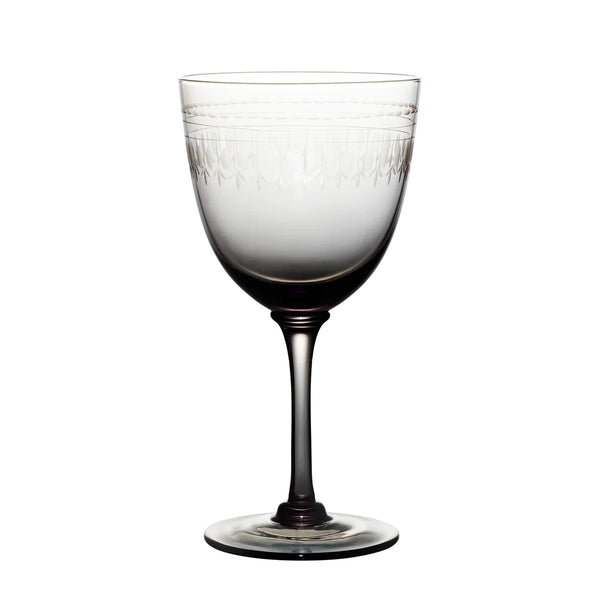The Vintage List The - Smoky Wine Glasses - Oval Design (set Of 4)