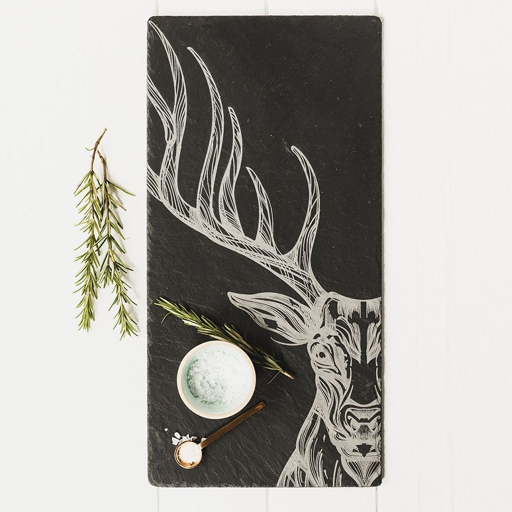 The Just Slate Company Stag Slate Table Runner