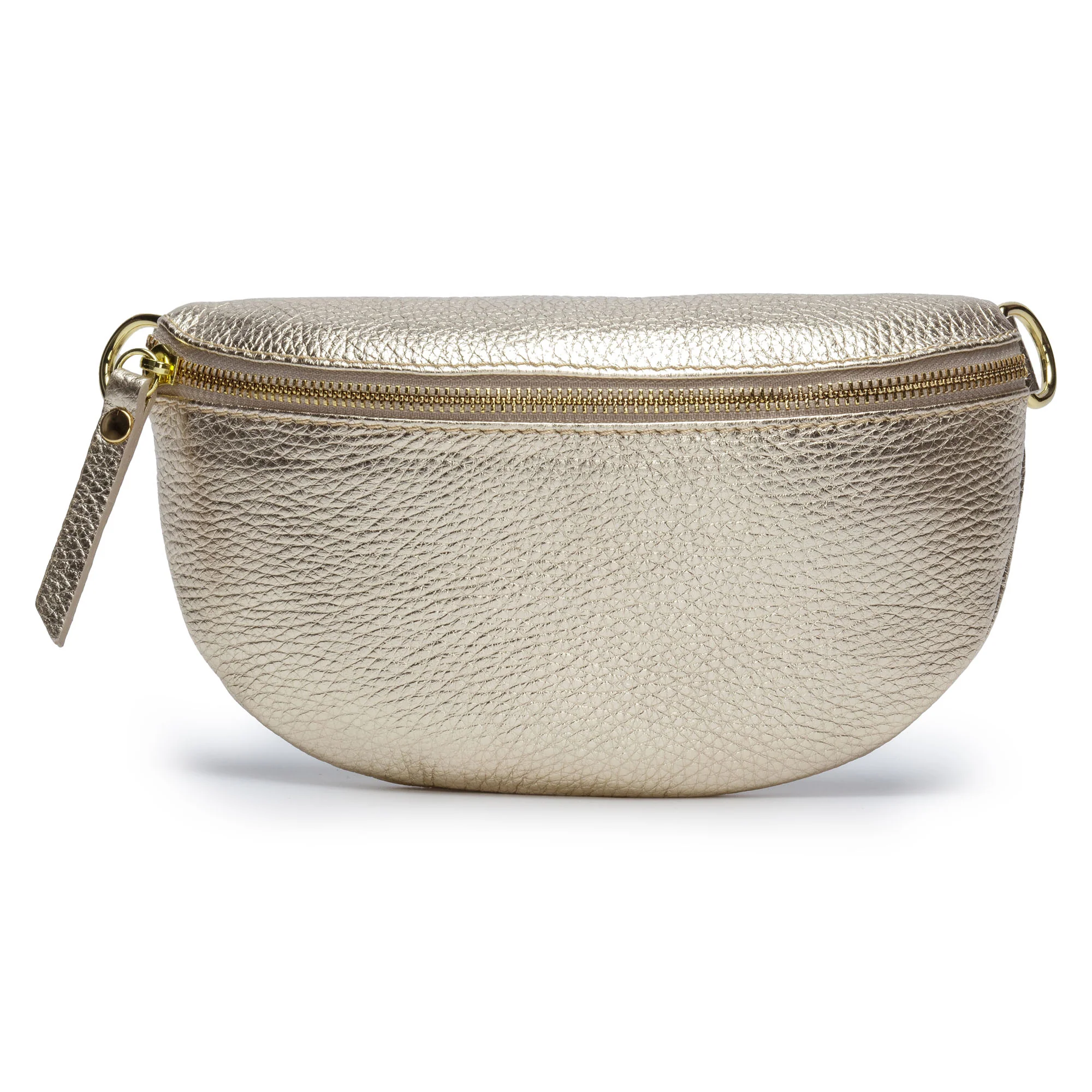 Trouva: Silver Leather Textured Shoulder Bag