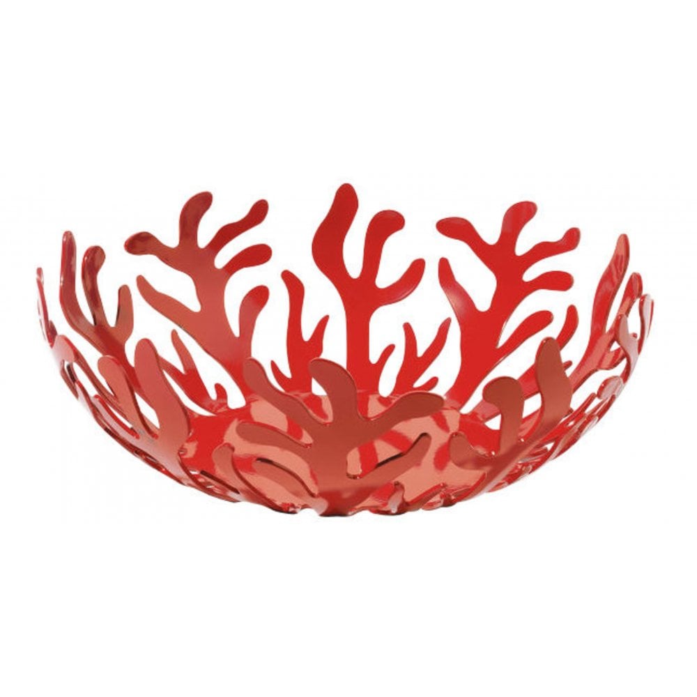Alessi 25cm Red Mediterraneo Fruit Bowl