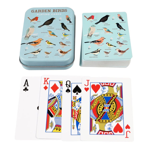 Rex London Playing Cards In A Tin - Garden Birds