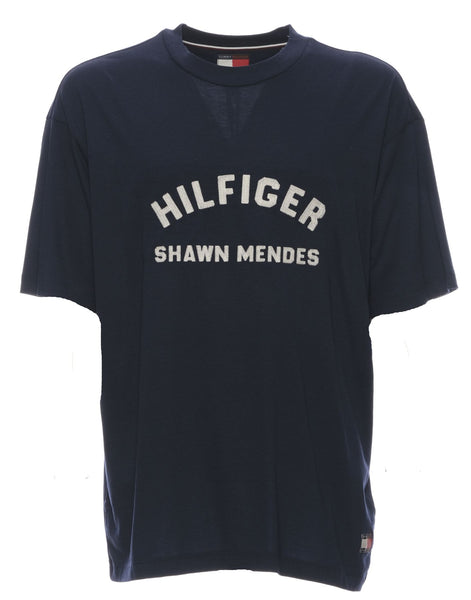 Tommy Hilfiger T-shirt For Man Mw0mw31189 Dcc Carbon Navy