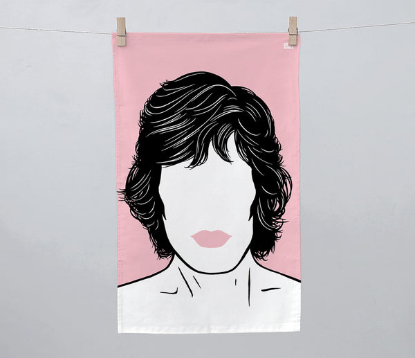 Bold & Noble  Mick Jagger Tea Towel