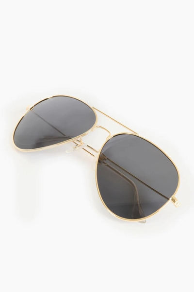 Tutti & Co Gold Organic Sunglasses