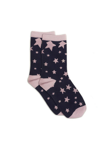 Tutti & Co Navy Starlet Socks
