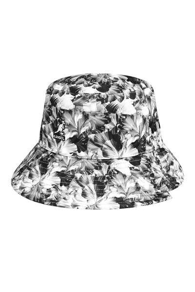 Kangol Black Floral Reversible Bucket Hat 