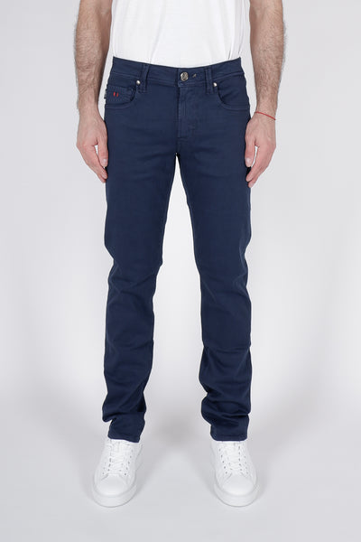 Tramarossa Dark Blue Michelangelo Zip SS Jeans