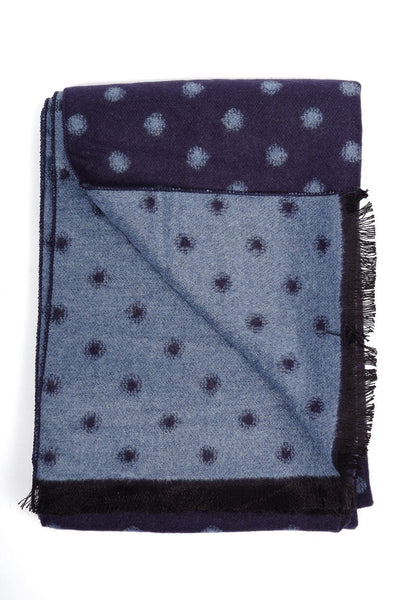 Remus Uomo Navy Spotted Scarf 