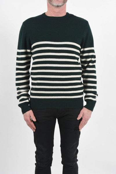 Daniele Fiesoli Green Side Button Neck Knited Sweater