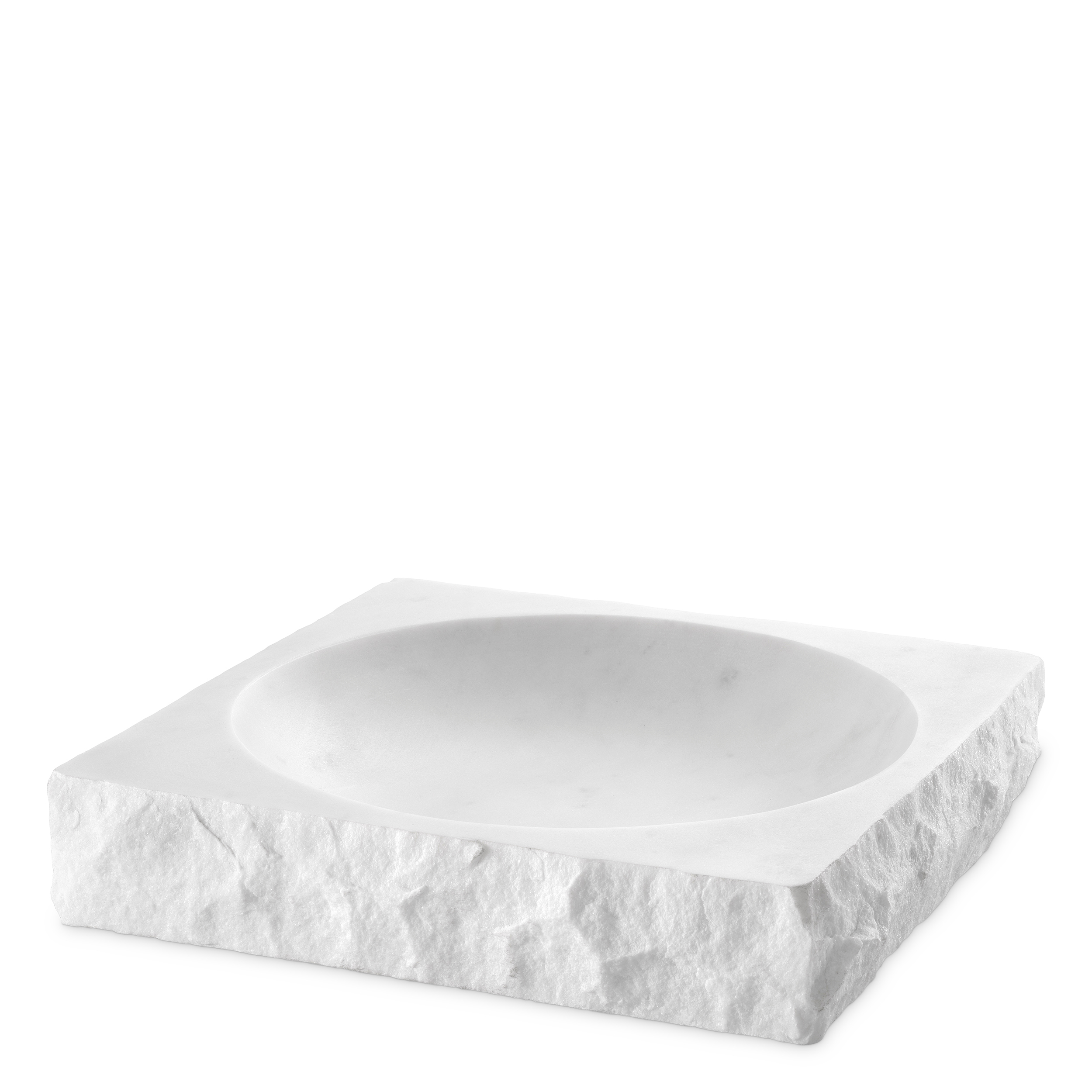 Eichholtz Bowl Generic white marble, 26,5 x 26 x H. 5,5 cm