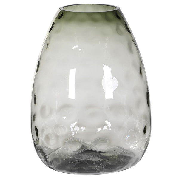 Lillian Daph Grey Glass Honeycomb Vase