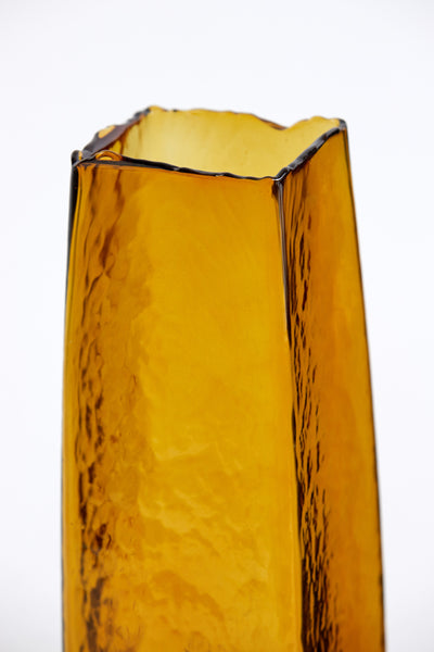 Vase verre ambre CARINO