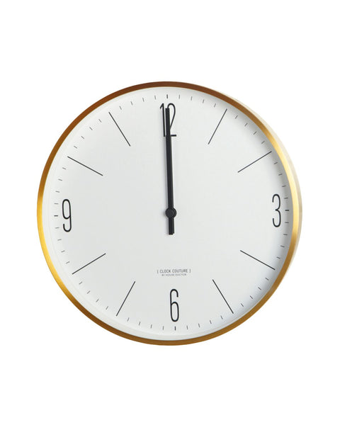House Doctor White Gold Wall Couture Clock