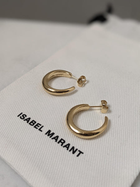 Marant Etoile Small Gold Hoop Earrings