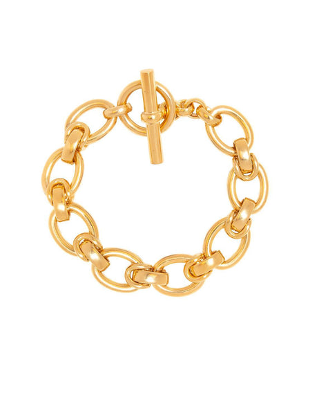 Tilly Sveaas Large Gold Interlock Bracelet