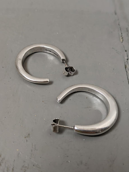 Marant Etoile Medium Silver Hoop Earrings