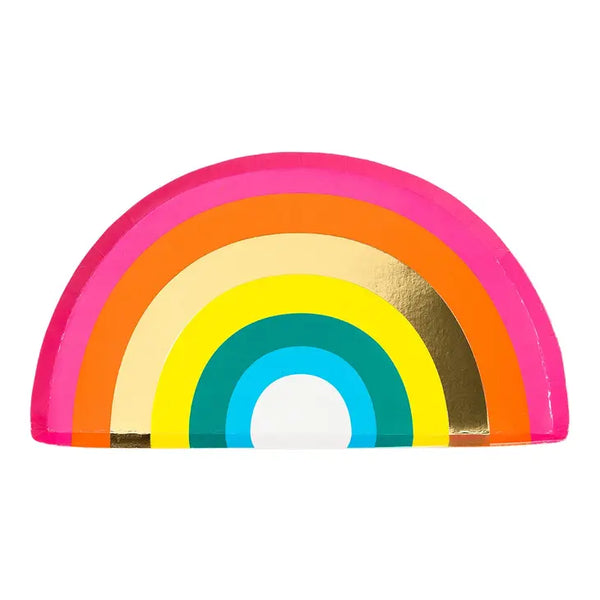 Talking Tables Rainbow Shaped Plates - 16 Pack