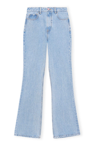 Ganni Betzy Light Blue Stone Bootcut Jeans