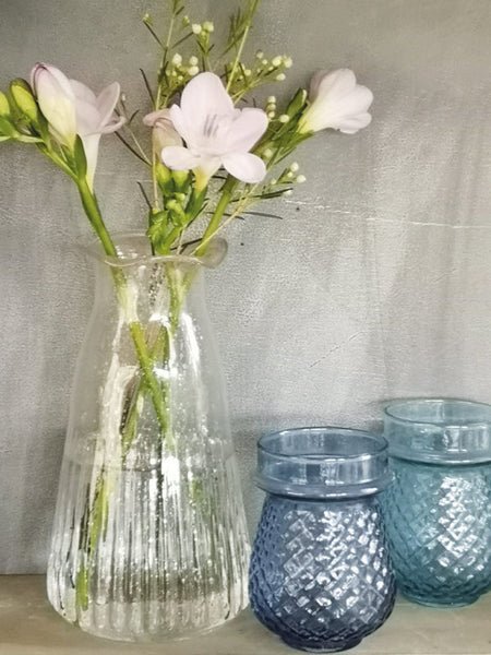 Terrace and Garden Ribbed Vase