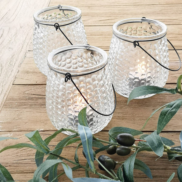 Terrace and Garden Clear Hanging Lantern