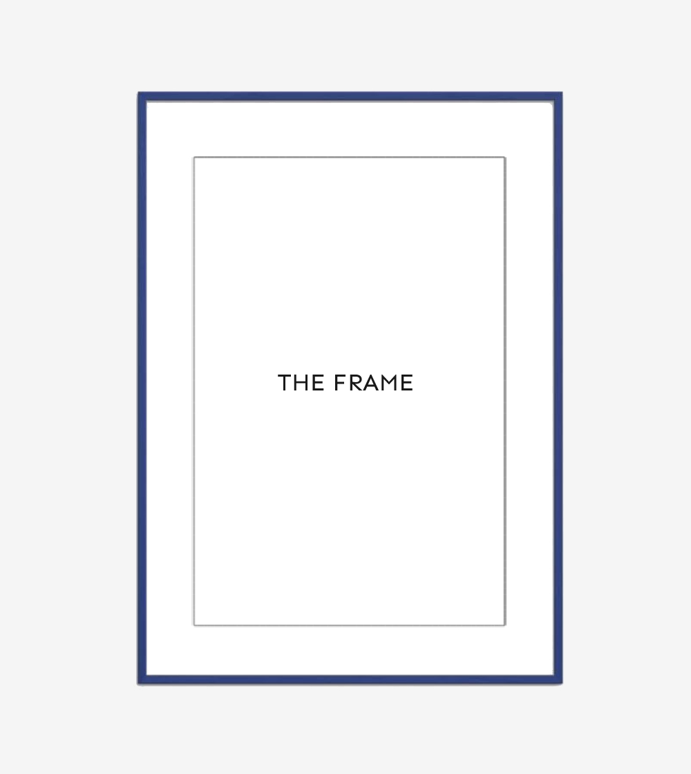 Poster & Frame  Blue Frame 50x70