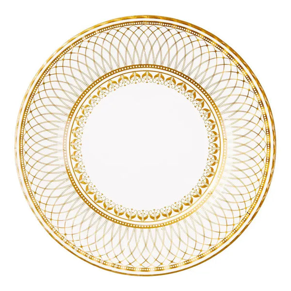 Talking Tables Large Gold Plates - 8 Pack