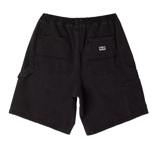 OBEY Easy Denim Carpenter Shorts - Dusty Black
