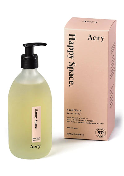 Aery Happy Space Hand Wash - Rose Geranium & Amber