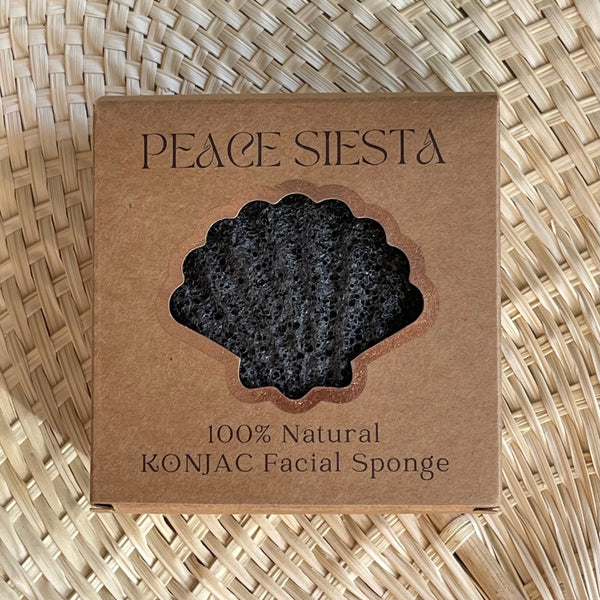 ROSE the store Charcoal Konjac Sponge