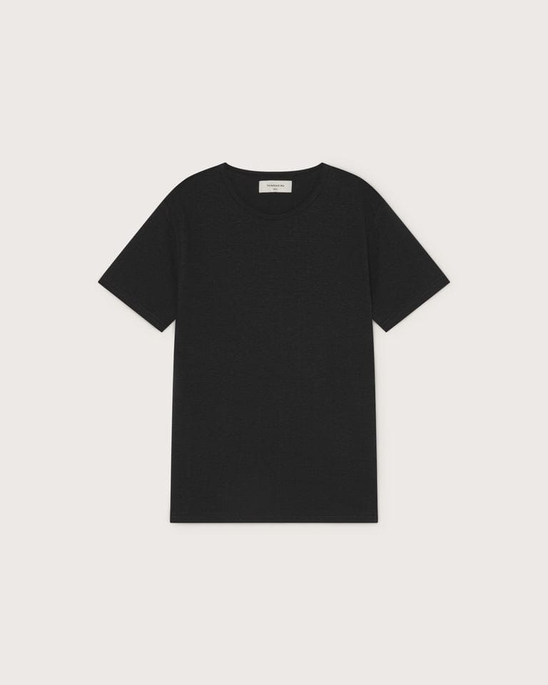 Thinking Mu Sol Black Plain T-shirt