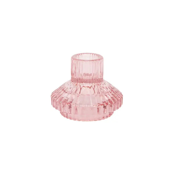 Talking Tables Small Pink Glass Candle Holder - Home Décor