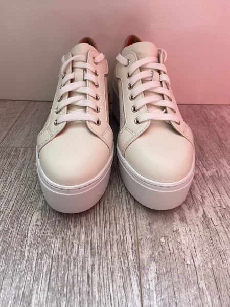 Donna Lei Lace Up Platform Trainers