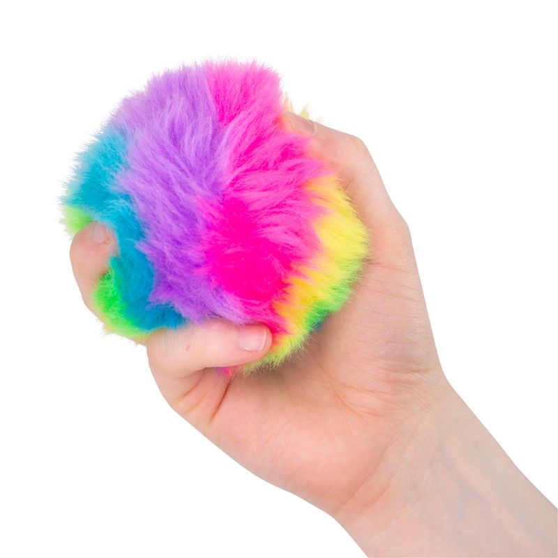 Scrunchems Rainbow Furry Anti Stress Sensory Ball