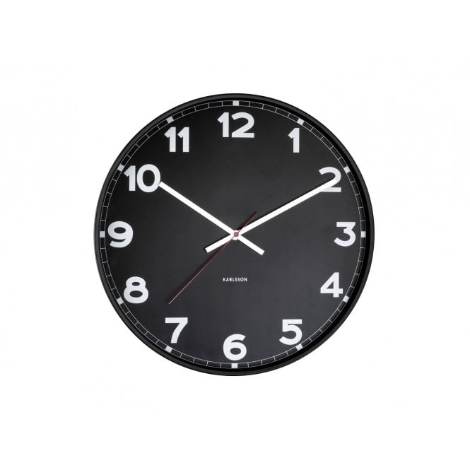 Karlsson New Classic Black Wall Clock | 40.5cm 
