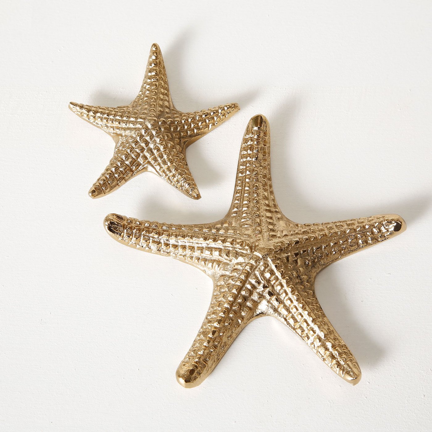 &Quirky Starfish Gold Ornament : Set of 2