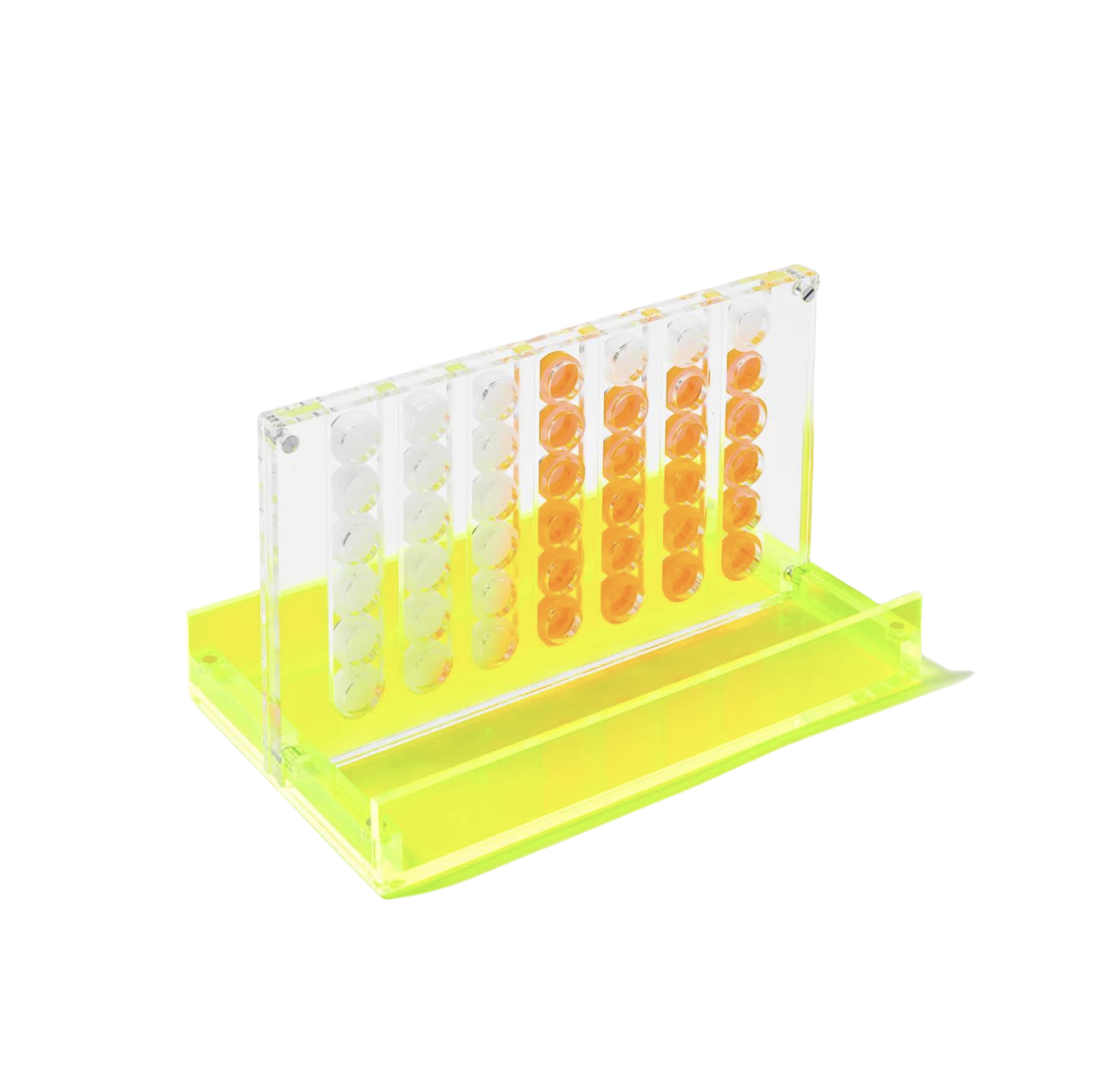 Sunnylife Neon Four In A Row Lucite Travel Game