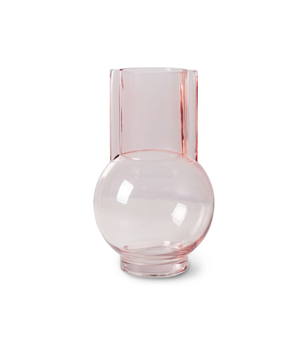 HK Living Sundae Pink Glass Vase